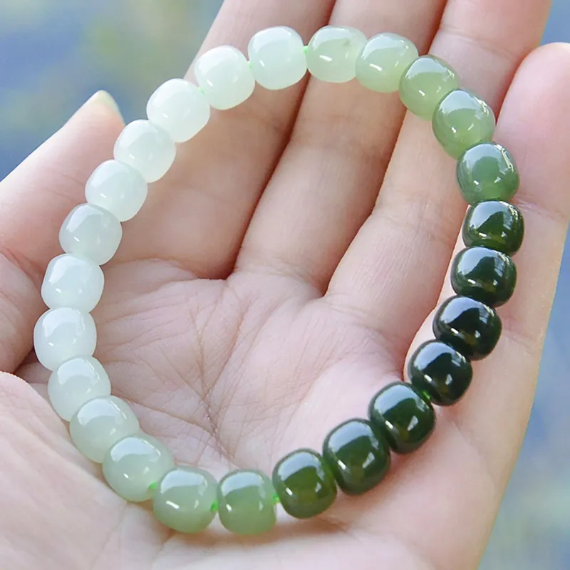 GOLDFISH ALLEY Bracelets Pale Greenish White Jade Women's-3