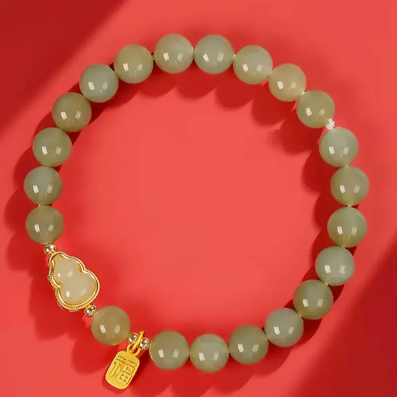 GOLDFISH ALLEY Bracelets Pale Greenish White Jade Women's-1
