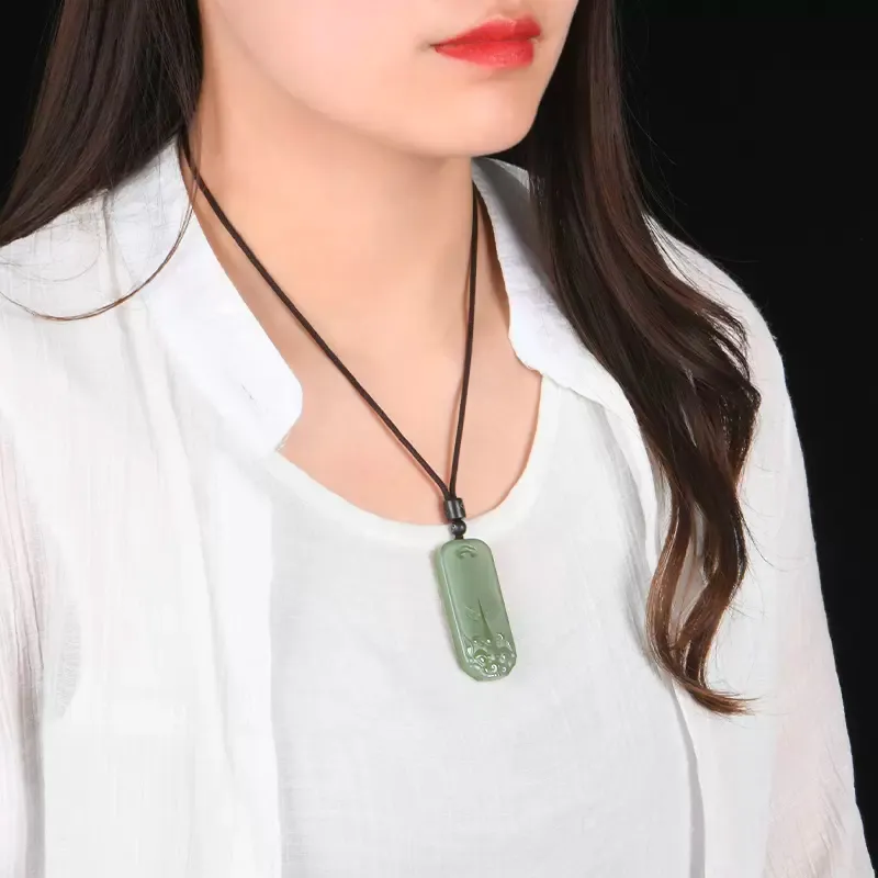 GOLDFISH ALLEY Hetian Jade Pendants Green Jade Unisex-2