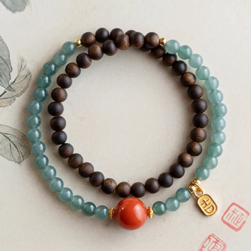 GOLDFISH ALLEY Fragrance Agarwood Bracelets Unisex-1