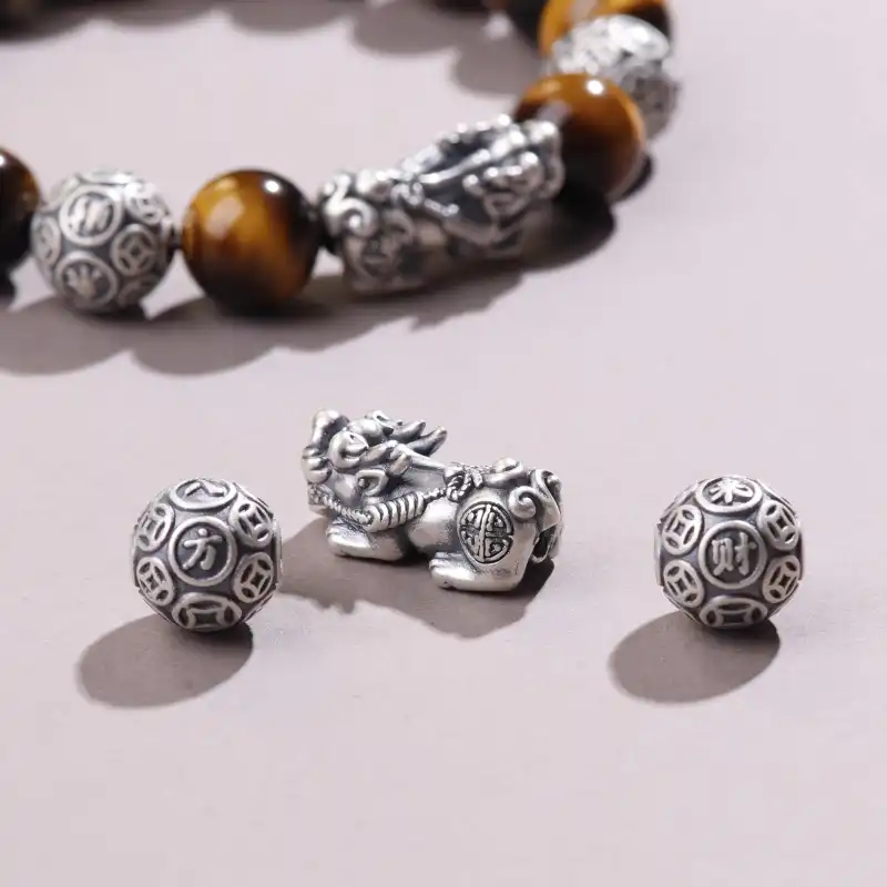 GOLDFISH ALLEY Tiger's Eye Stone Bracelets Unisex-4