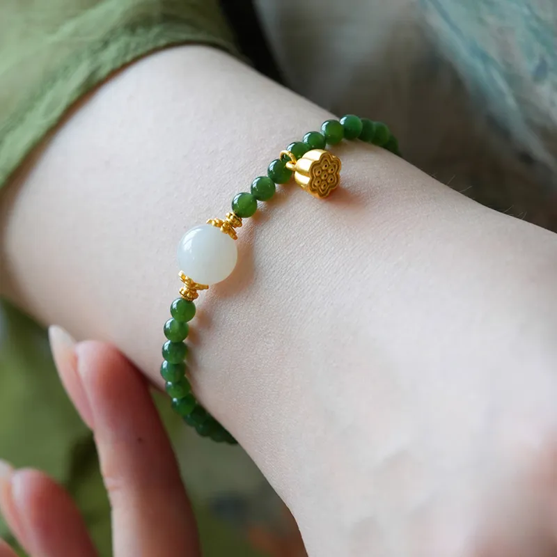 GOLDFISH ALLEY Hetian Jade Bracelets Jasper Women's-1