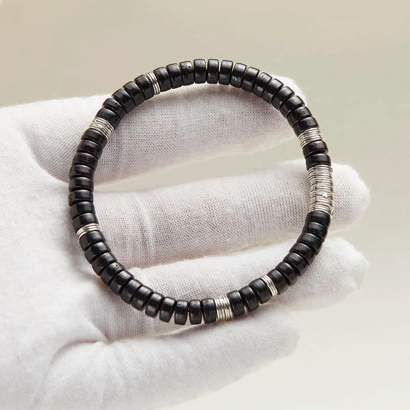 GOLDFISH ALLEY Coconut Shell Beads Bracelets Unisex-3