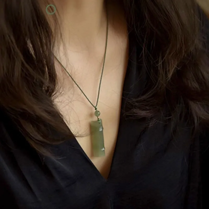 GOLDFISH ALLEY Pendants Pale Greenish White Jade Unisex-1