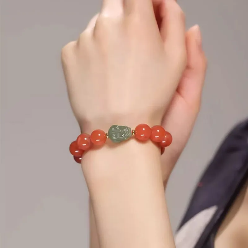 GOLDFISH ALLEY South Red Agate Bracelets Unisex-4