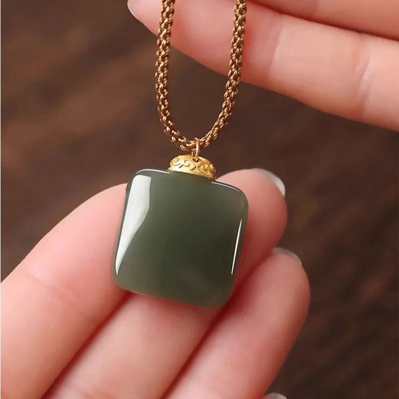 GOLDFISH ALLEY Pendants Pale Greenish White Jade Unisex-2