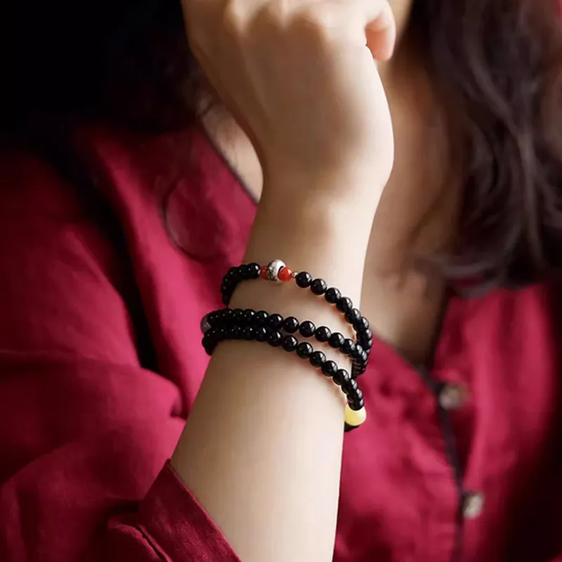 GOLDFISH ALLEY Obsidian Bracelets Unisex-18