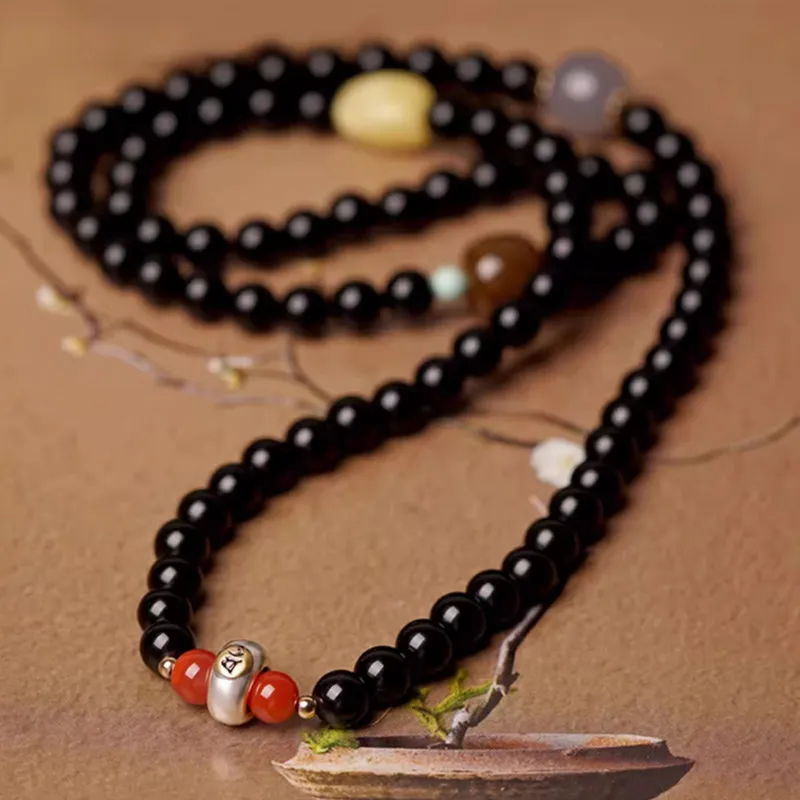 GOLDFISH ALLEY Obsidian Bracelets Unisex-21