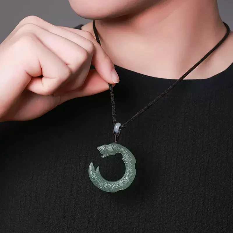 GOLDFISH ALLEY Necklaces Green Jade Unisex-1