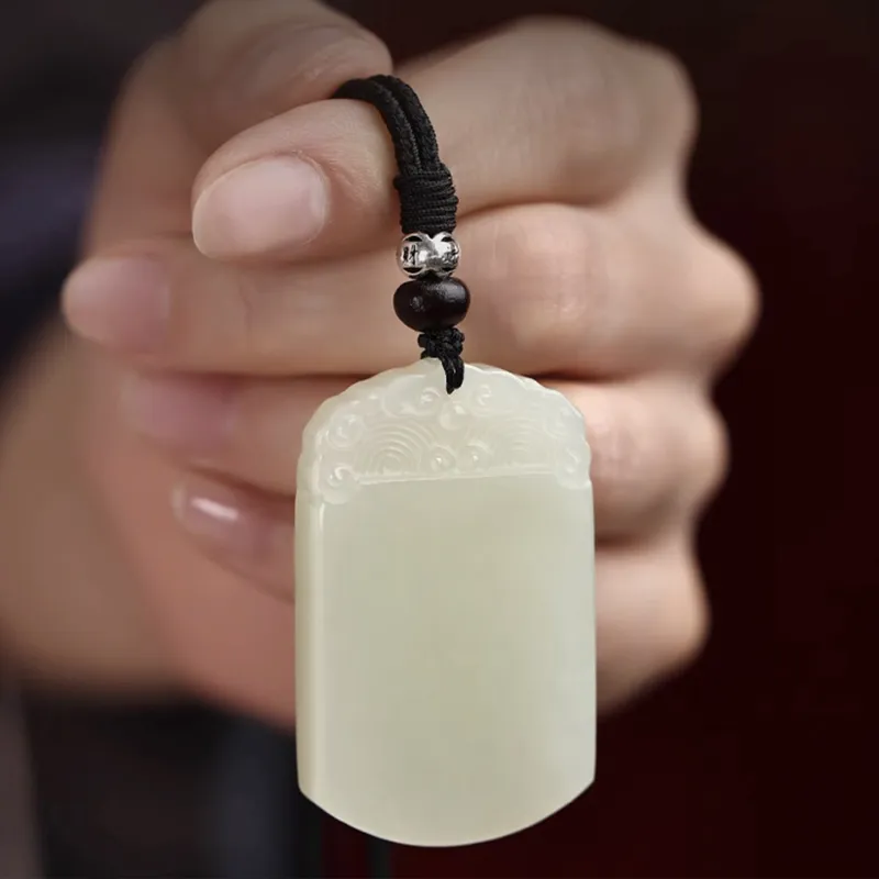GOLDFISH ALLEY Pendants Pale Greenish White Jade Unisex-2