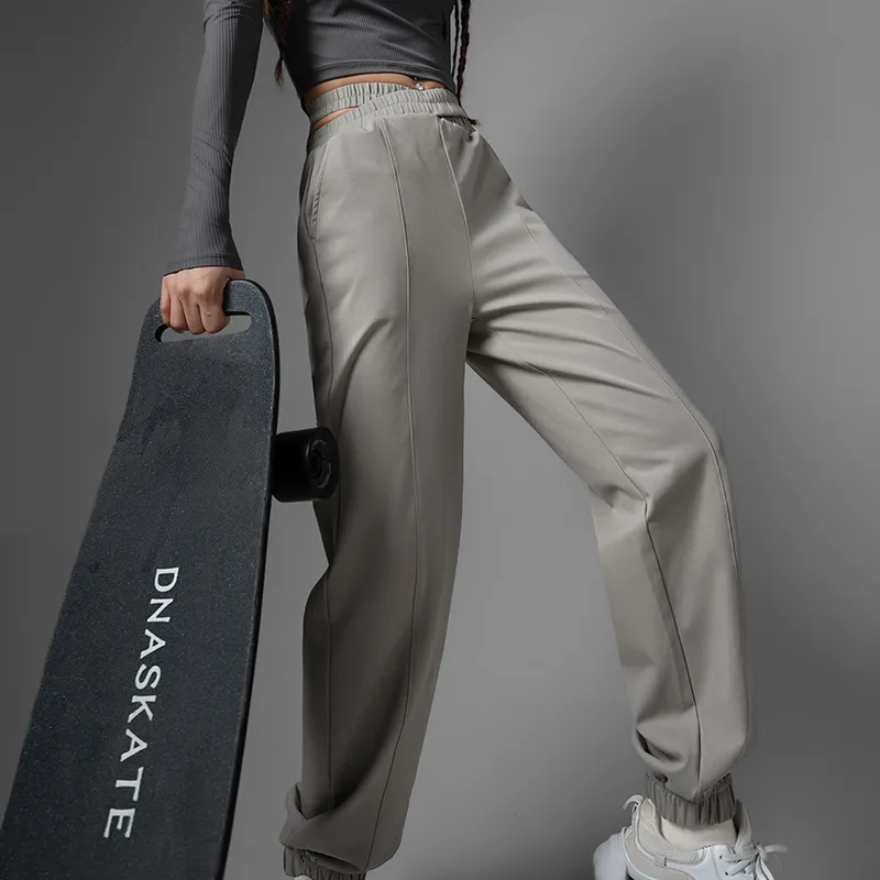 Monster Guardians Casual Pants Women's Light Gray-3