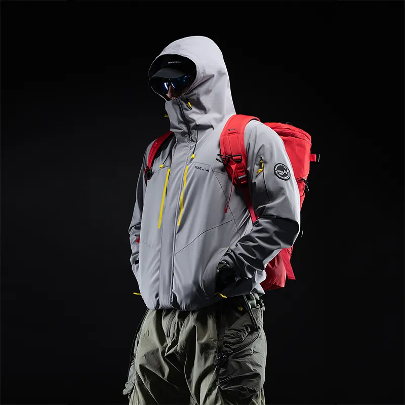Monster Guardians Windbreaker Jacket Men's Gray-3