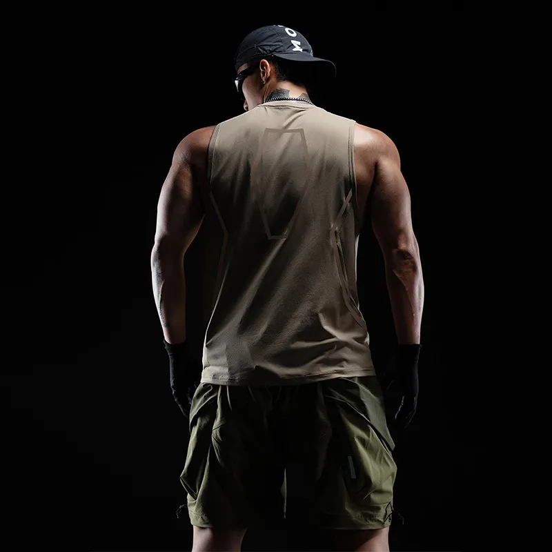 Monster Guardians Tank Top Men's Khaki-2