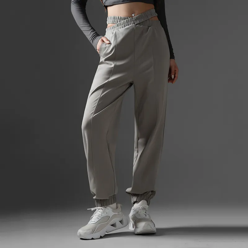 Monster Guardians Casual Pants Women's Light Gray-2