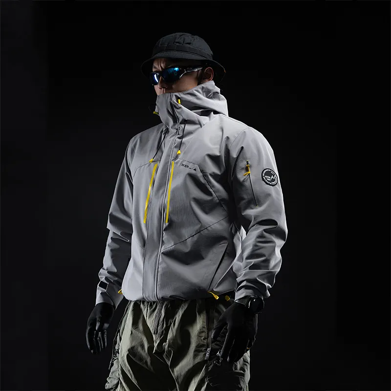 Monster Guardians Windbreaker Jacket Men's Gray-2