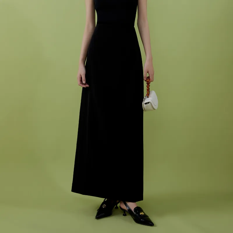 THE SEA LIFE Casual Long Skirt Women's Black Mage-4