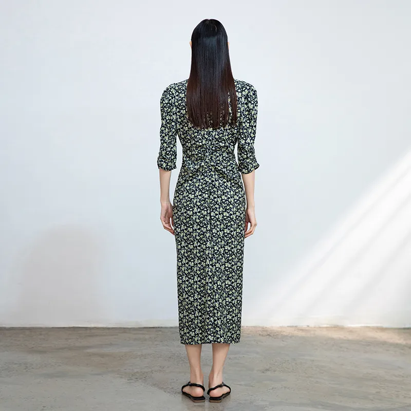 THE SEA LIFE Short Sleeved Dress Women's Moss Green-2