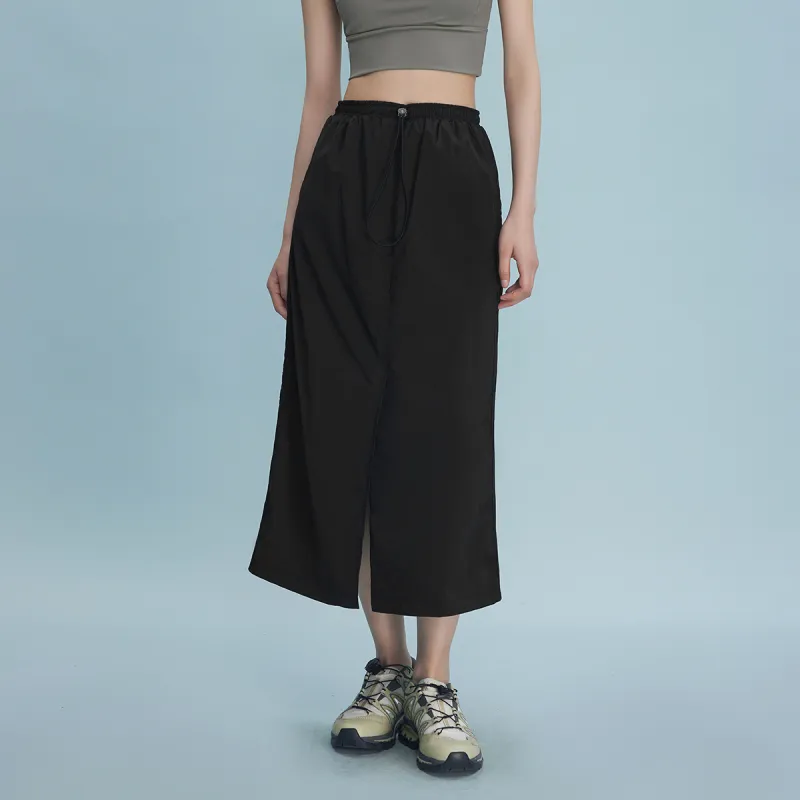 THE SEA LIFE Casual Long Skirt Women's Black Mage-2