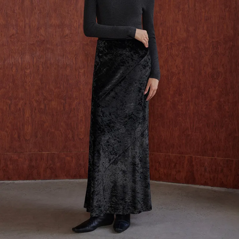 THE SEA LIFE Casual Long Skirt Women's Black Mage-3
