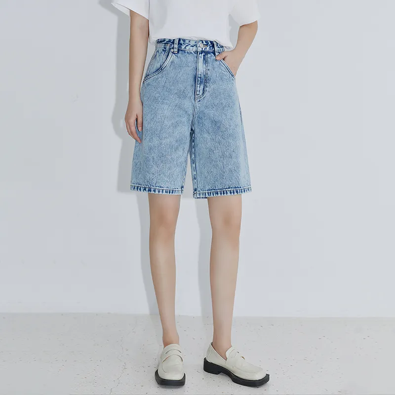 THE SEA LIFE Denim Shorts Women's Denim Blue-2