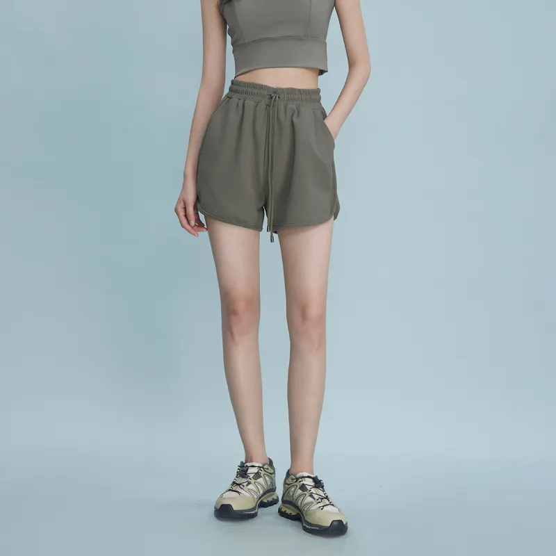 THE SEA LIFE Casual Shorts Women's Green Khaki-3