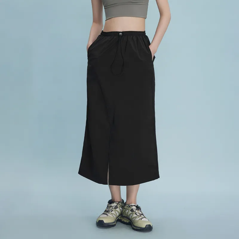THE SEA LIFE Casual Long Skirt Women's Black Mage-3