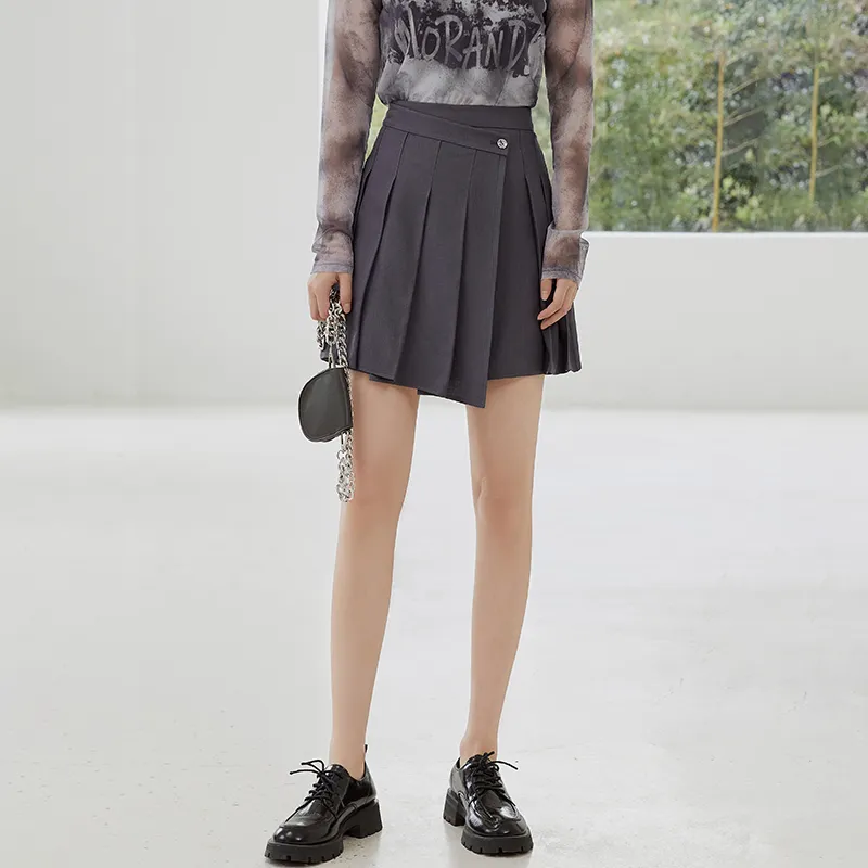 THE SEA LIFE Casual Short Skirts Women's Clover Gray-3