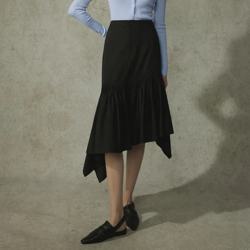 THE SEA LIFE Casual Long Skirt Women's Black Mage-2