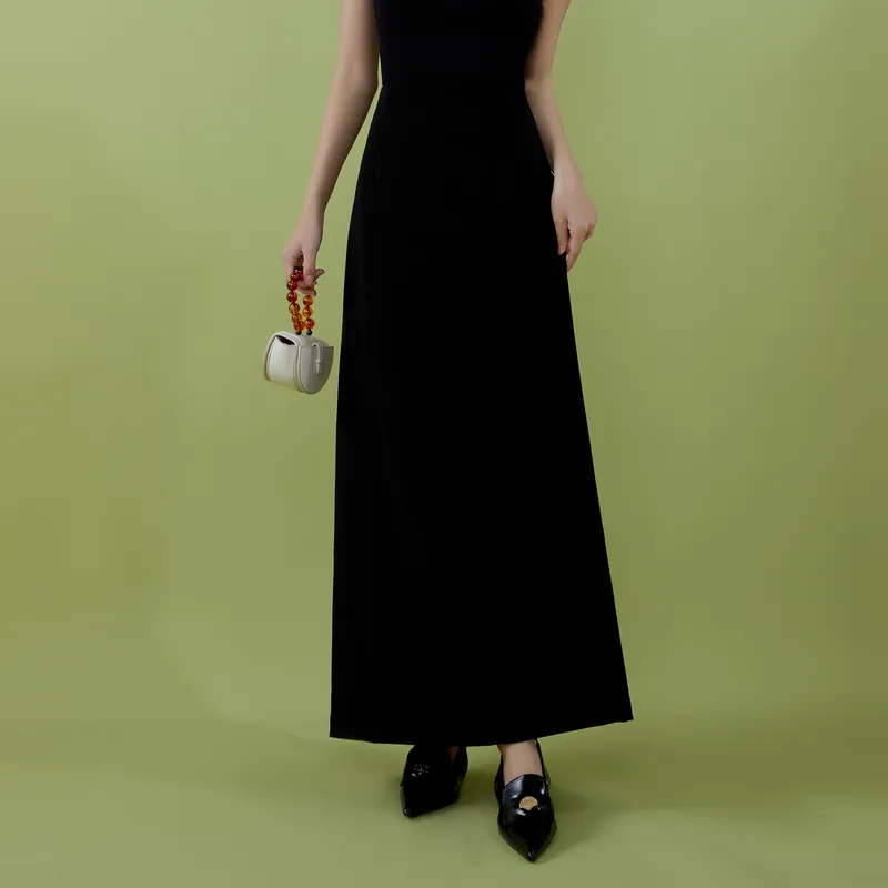 THE SEA LIFE Casual Long Skirt Women's Black Mage-2
