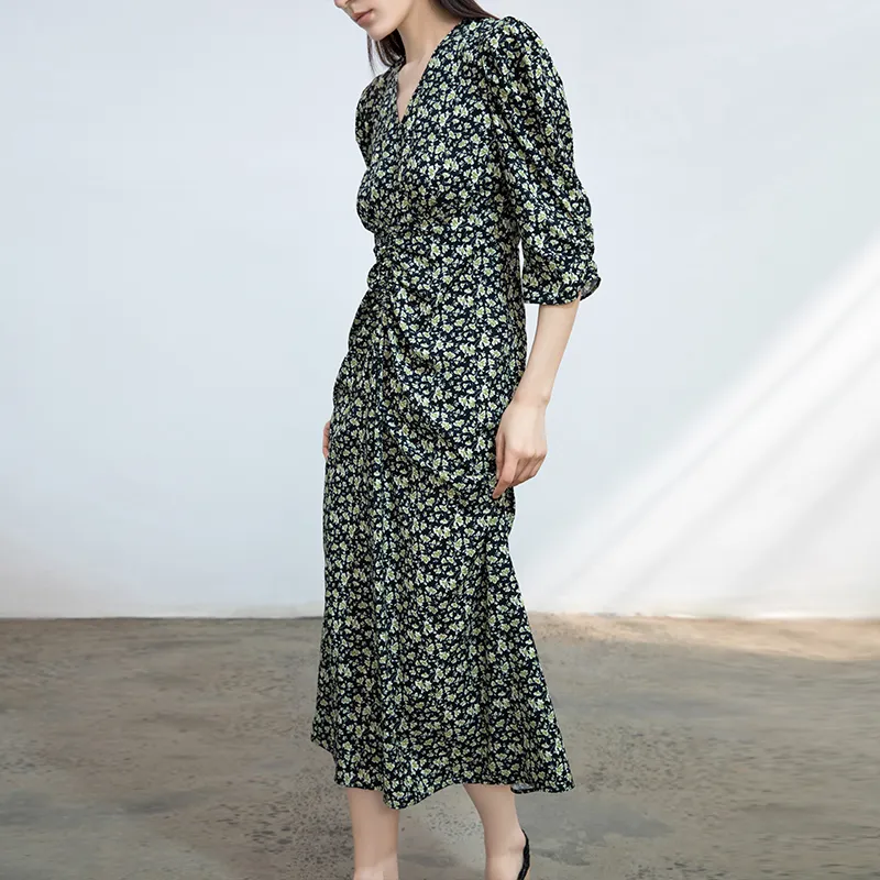 THE SEA LIFE Short Sleeved Dress Women's Moss Green-3