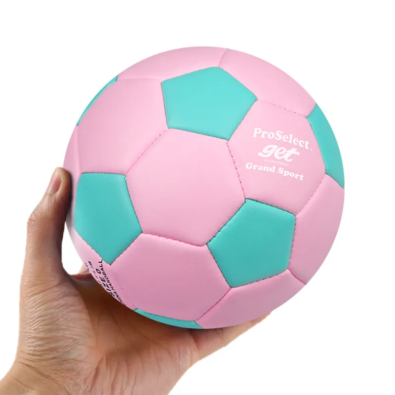 ProSelect Size 0 Soccer PU Unisex Cyan Pink-1