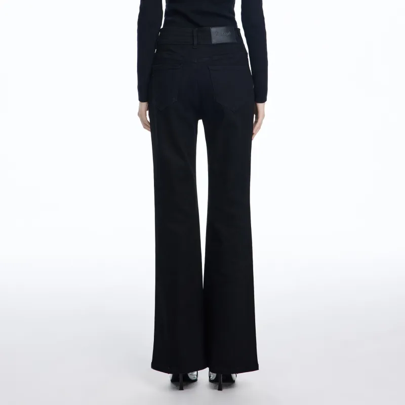 LIUREGALI Jeans Women's Black-3