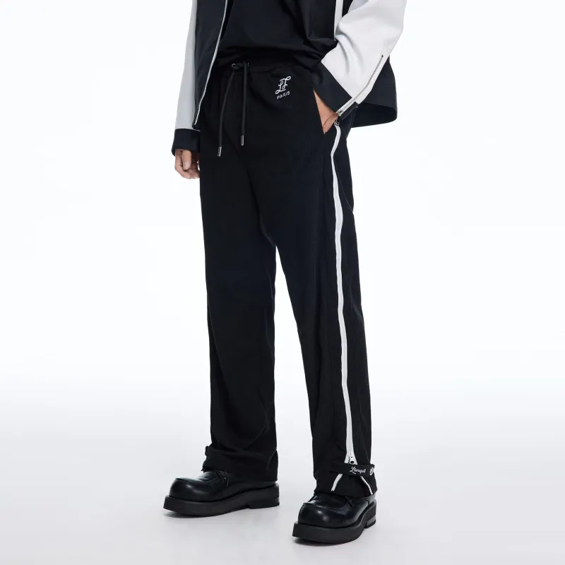 LIUREGALI Casual Pants Men's Black-4