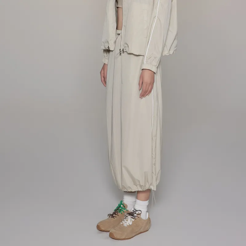 LIUREGALI Casual Long Skirt Women's Khaki-4