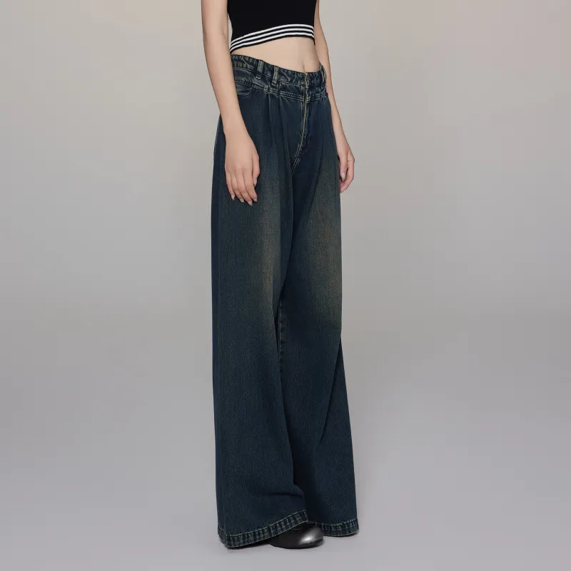 LIUREGALI Jeans Women's Navy Blue-7