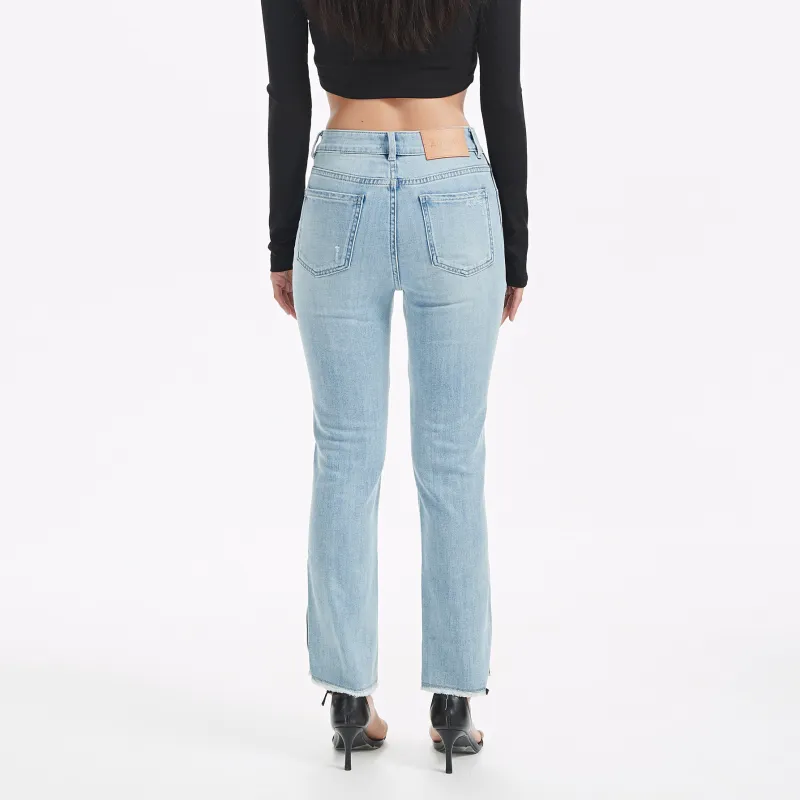 LIUREGALI Jeans Women's Light Blue-3