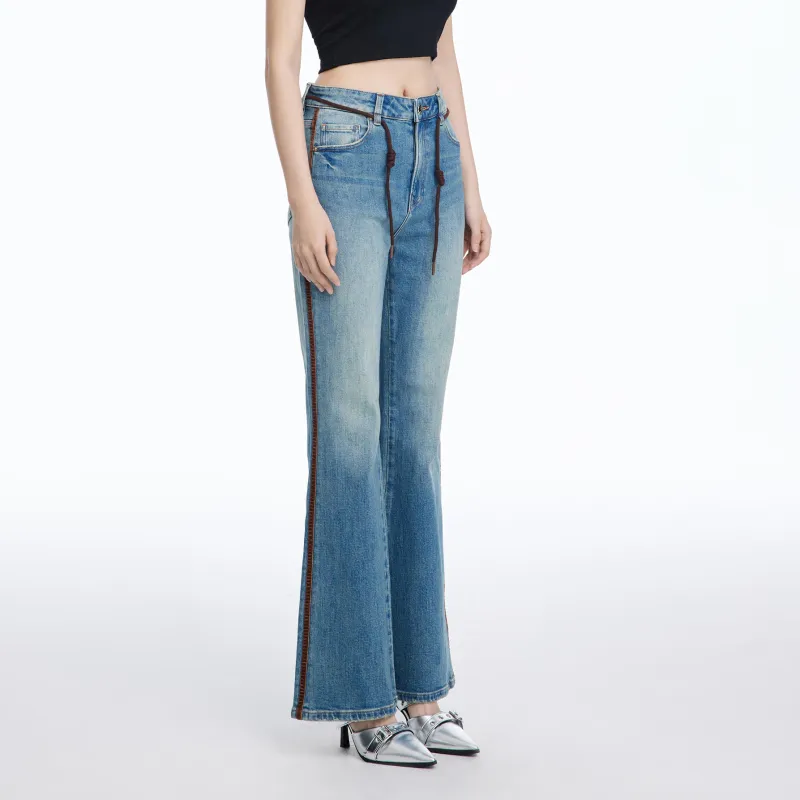 LIUREGALI Jeans Women's Navy Blue-5