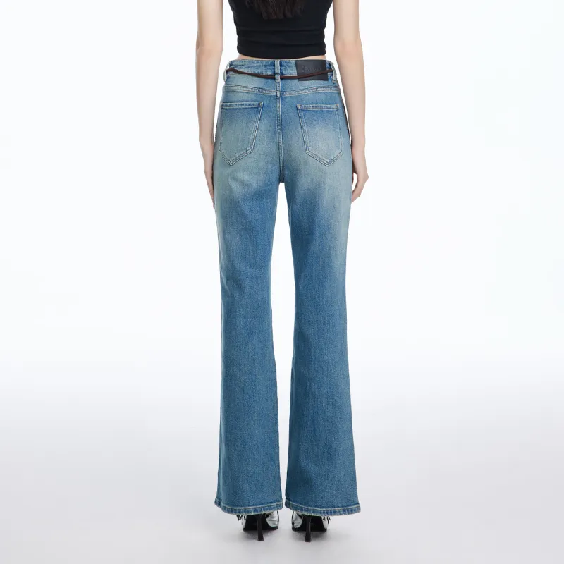LIUREGALI Jeans Women's Navy Blue-2