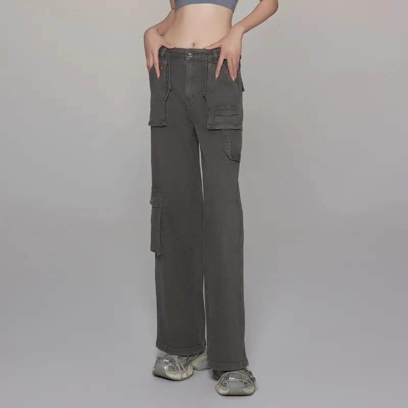 LIUREGALI Jeans Women's Gray-5