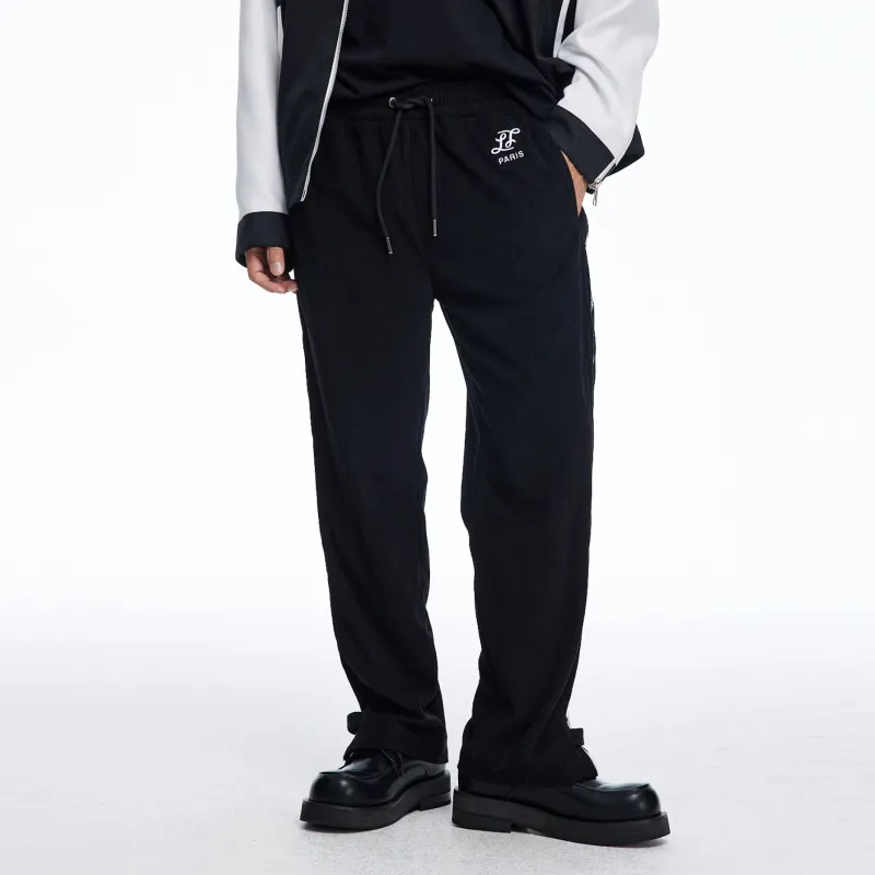 LIUREGALI Casual Pants Men's Black-2
