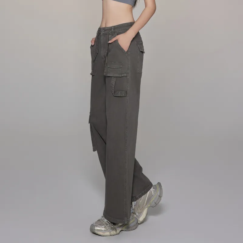 LIUREGALI Jeans Women's Gray-6