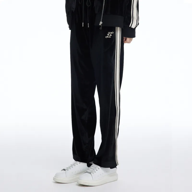 LIUREGALI Casual Pants Unisex Black-4