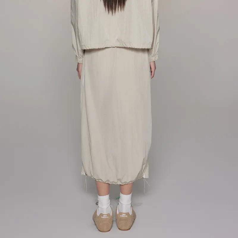 LIUREGALI Casual Long Skirt Women's Khaki-7