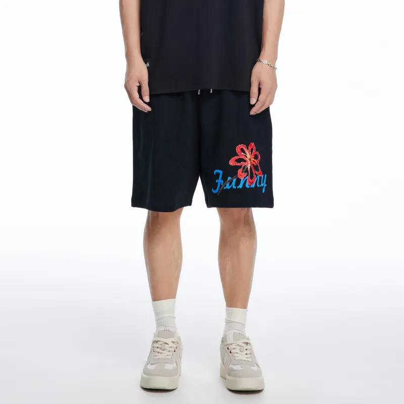 LIUREGALI Casual Shorts Men Black-2