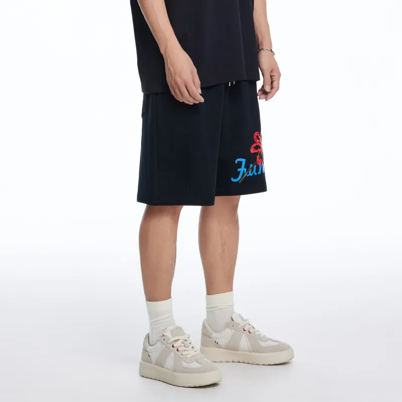 LIUREGALI Casual Shorts Men Black-5
