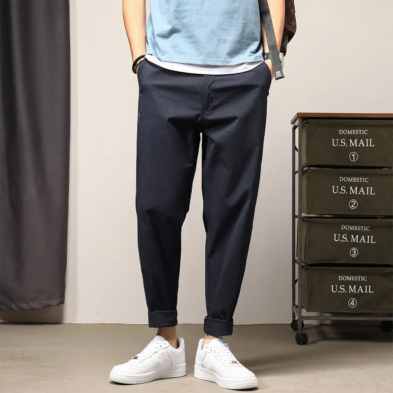 GUKUUL Casual Pants Unisex Dark Blue-5