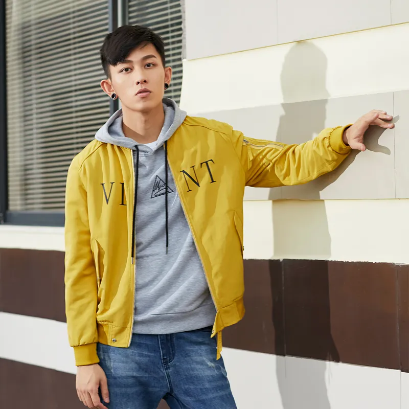 GUKUUL Jackets Unisex Yellow-3