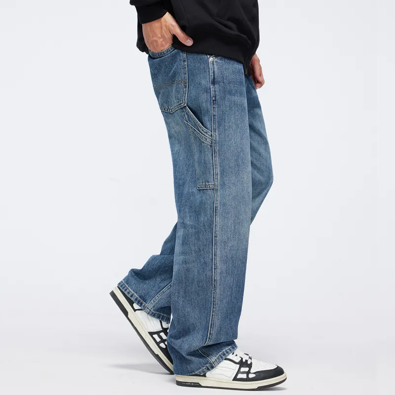 GUKUUL Jeans Unisex Vintage Brown-16