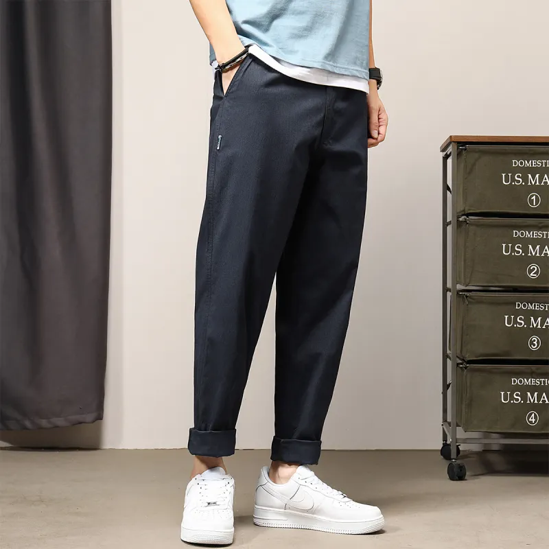 GUKUUL Casual Pants Unisex Dark Blue-4