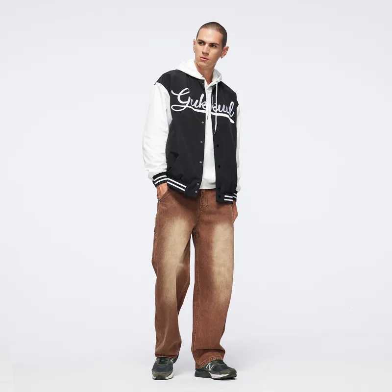GUKUUL Jeans Unisex Vintage Brown-4